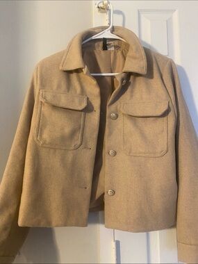 H&M Women’s Camel Pea Coat Jacket